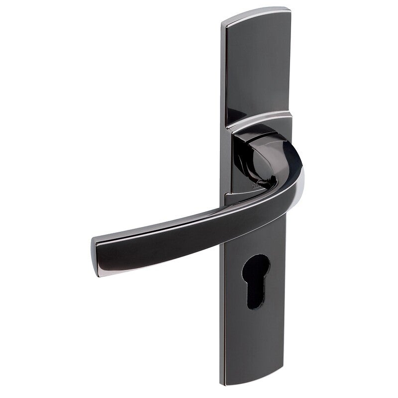 Poignée de porte intérieure - Muze - Vachette - Gris argent - Bec de cane - 195 mm - 4