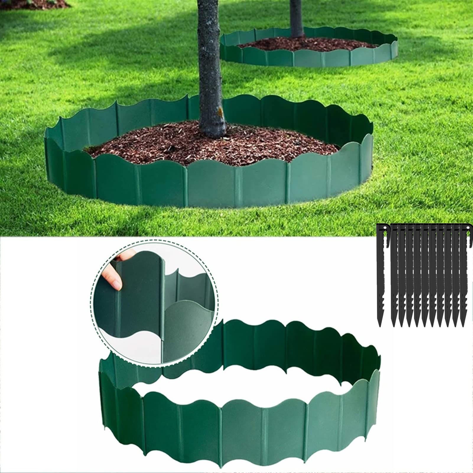 ACXIN Bordo per prato in plastica grigia, 20 m, rotolo di bordi per aiuole per viali ACXIN Bordo per prato in plastica grigia, 20 m, rotolo di bordi per aiuole per viali