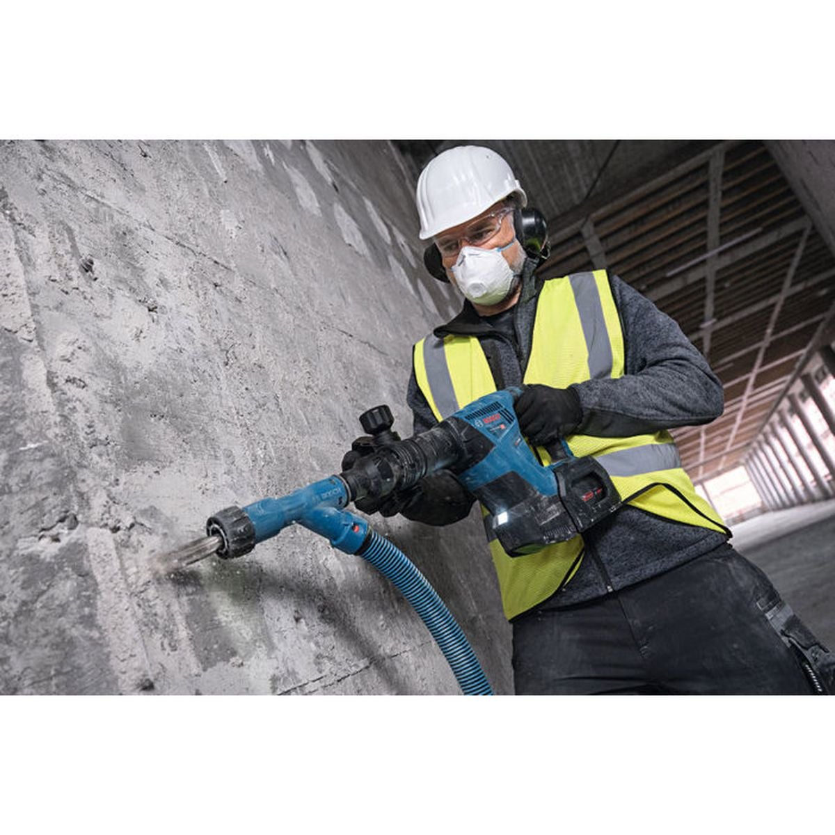 Akumulatorowa młotowiertarka Bosch GSH 18V-5 Solo z uchwytem SDS Max w walizce XL-BOXX - 0... - 4