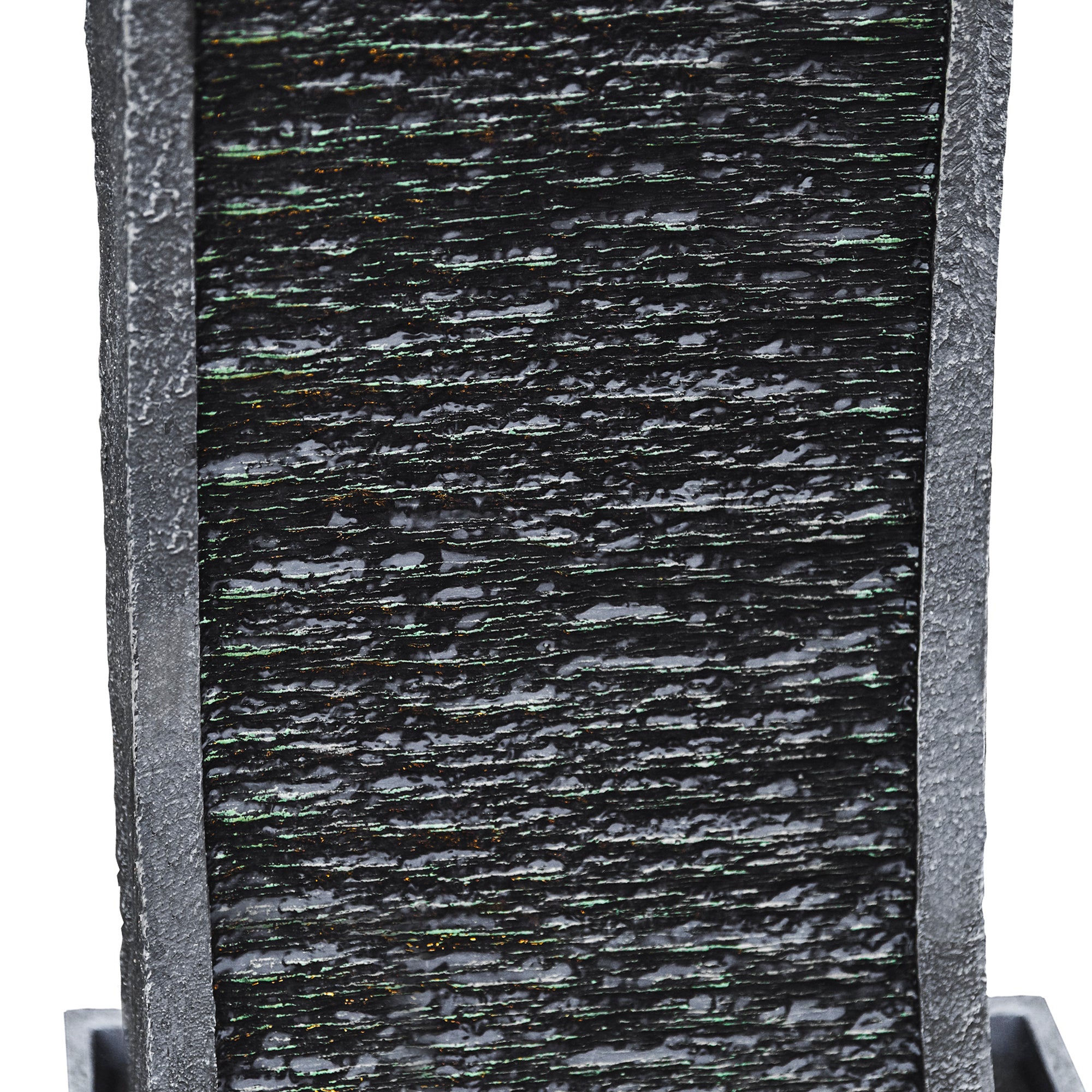 Fontaine de jardin cascade extérieure pompe LED intégrée, Noir TEAMSON HOME - 8