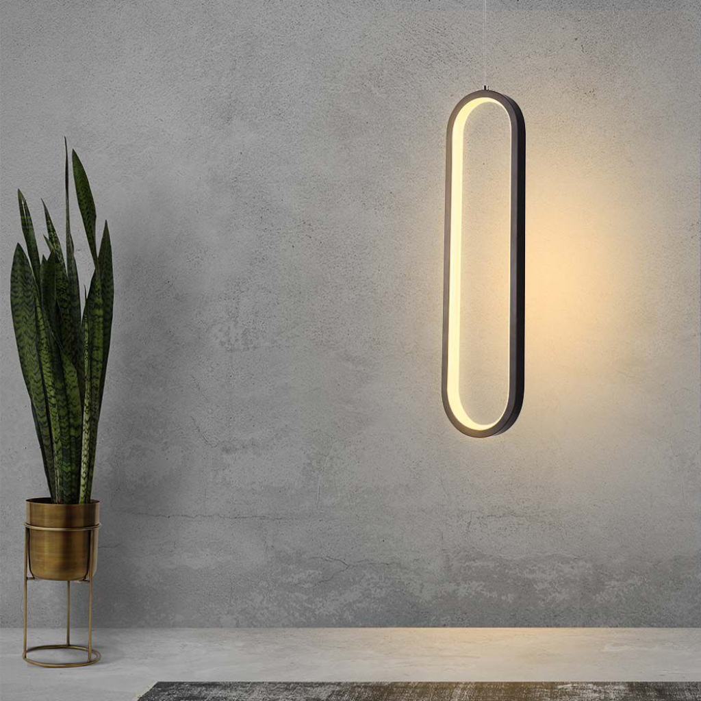 Lampa wisząca LED 13W, czarna, 10*70*153 cm, 3000K - 3