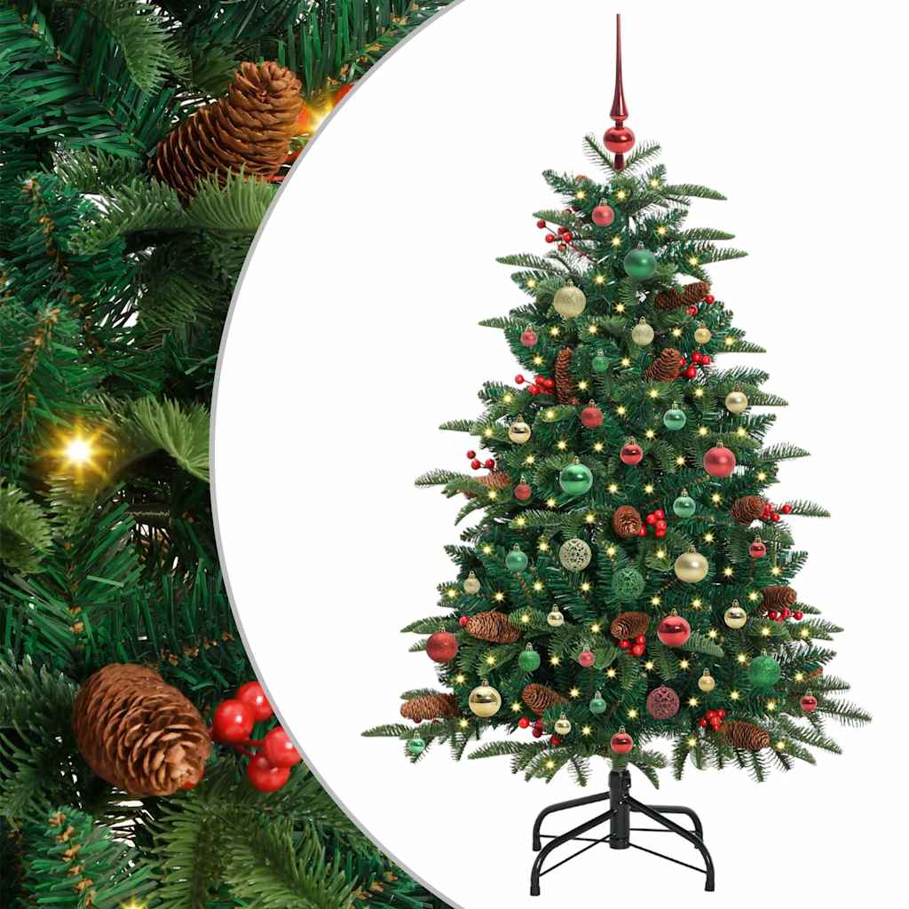 Sztuczna choinka Zielony 150 cm PVC, Metal i Plastik