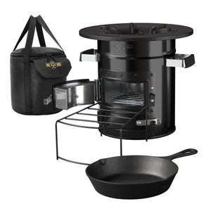 Cocina De Camping Gas Cocina De Camping ZMC Con Parrilla De Gas - Incluye 4 Cartuchos De Gas, Ideal Para Barbacoas Al Aire Libre, Picnic O Acampadas Parrilla Gas Exterior Zmc