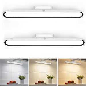 Confezione da 4 luci per armadio, luce per rubinetto a batteria, luce
