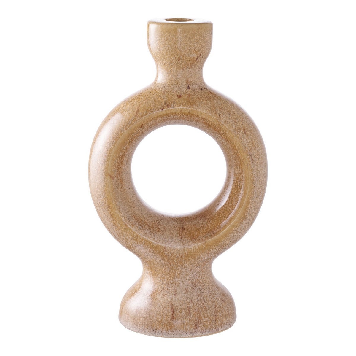 Świecznik Lucy, Ceramika, Brązowy, Seven Design