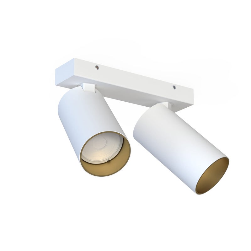 Reflektor sufitowy spot natynkowy Mono listwa biało-złoty 2xGU10x10W wym: 20 x 31 cm metal Nowodvorski Lighting