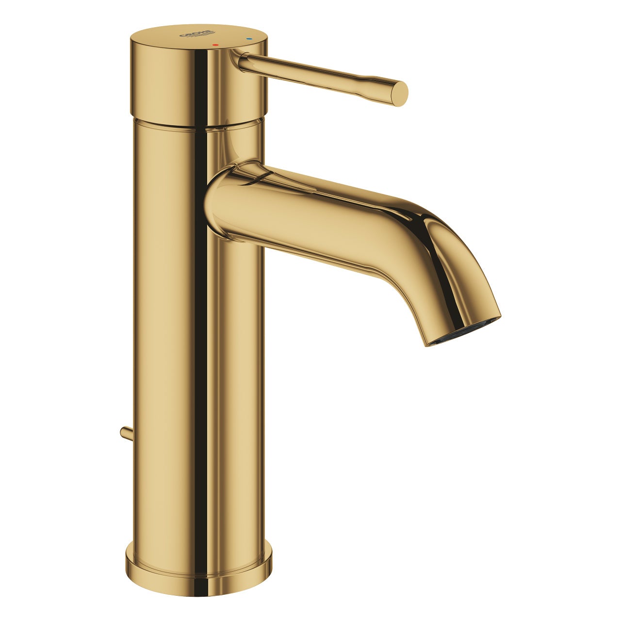 Grohe Essence single-lever basin mixer, S-size, projection 116mm, with drain set, 24171GL1