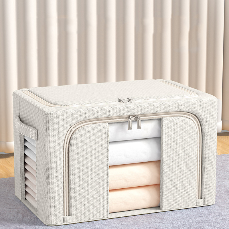 Scatola Portaoggetti In MDF Bianco - 65x40x42 Cm, Per Organizzazione Casa O Ufficio