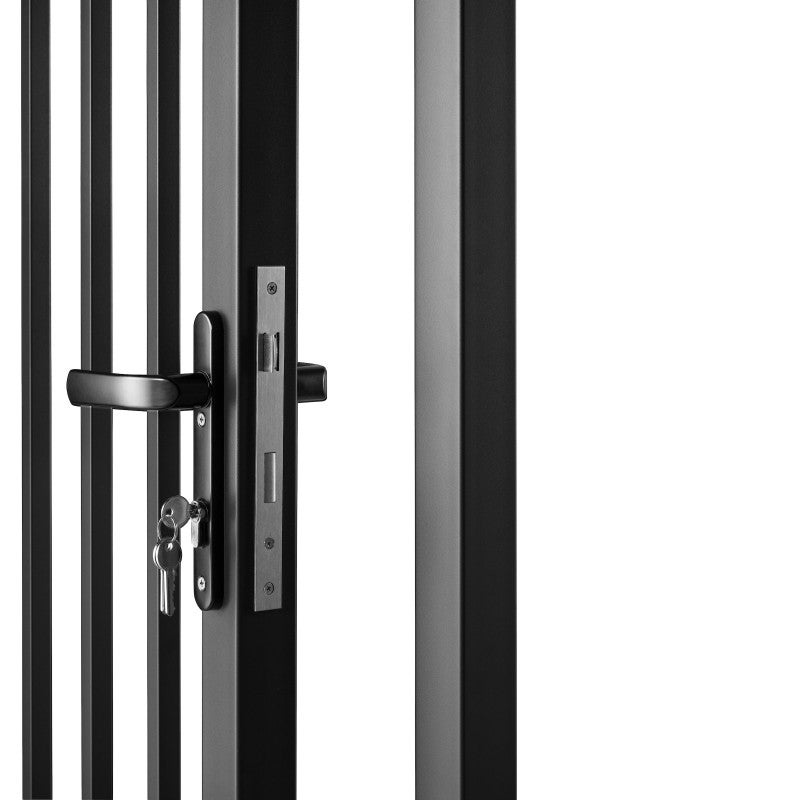 Portail aluminium tradition style ferronnerie 3m00 Noir - 7