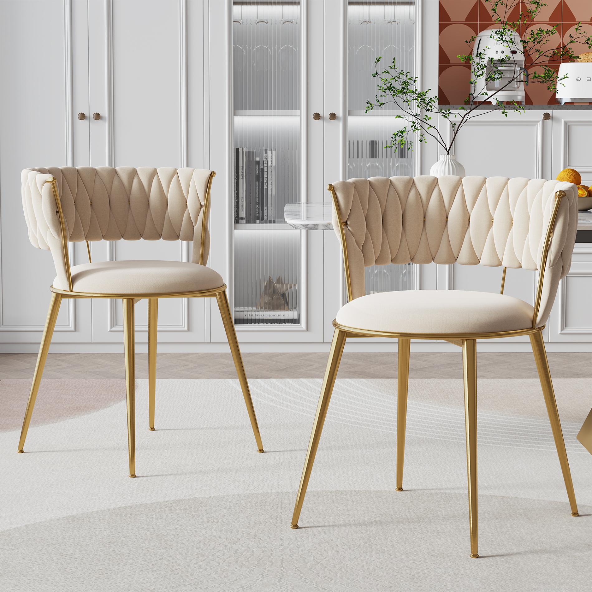 Set Di 2 Sedie Girevoli Moderne Con Braccioli In Legno: Imbottite, Struttura Metallica, Per Sala Da Pranzo E Cucina