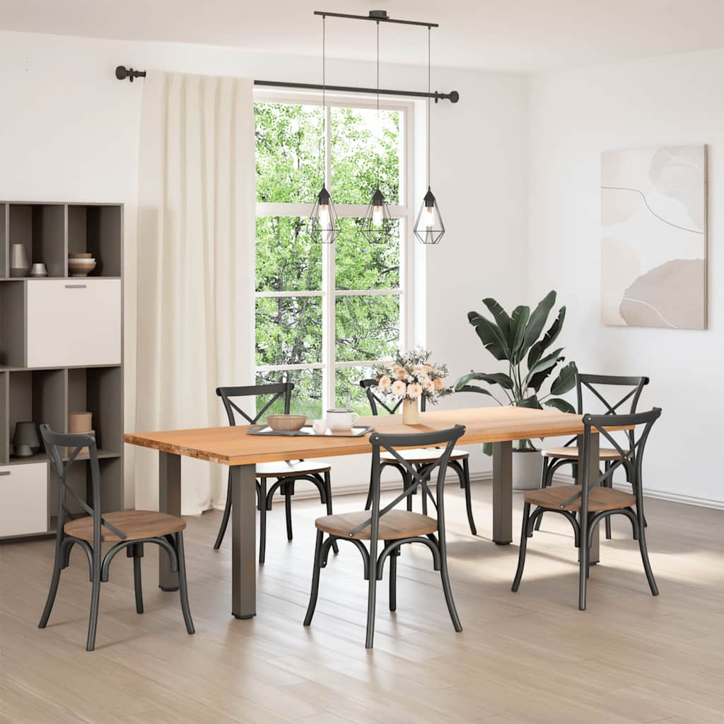 Pernas para mesa de centro 4 peças aço natural 72-74 cm - COMFORTXL - 3