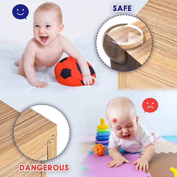 Set da 30 Protezioni per Angoli di Tavoli e Mobili – Paraspigoli e Protezioni Angolari per Bambini - 3