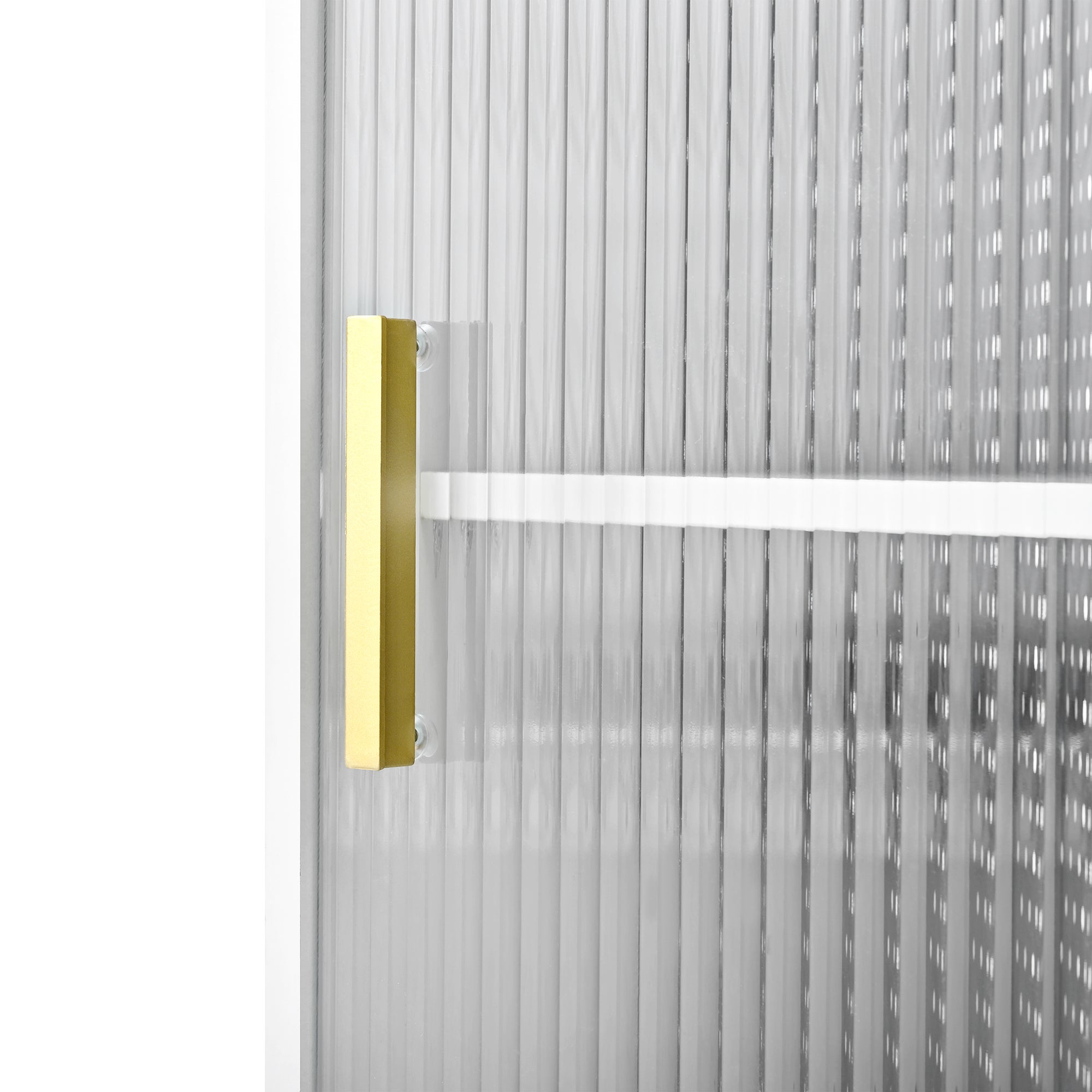 Meuble de bar de cuisine extensible - et rotation à 360° - avec prise - avec espace de rangement et éclairage LED - avec étagères latérales - Blanc - 8
