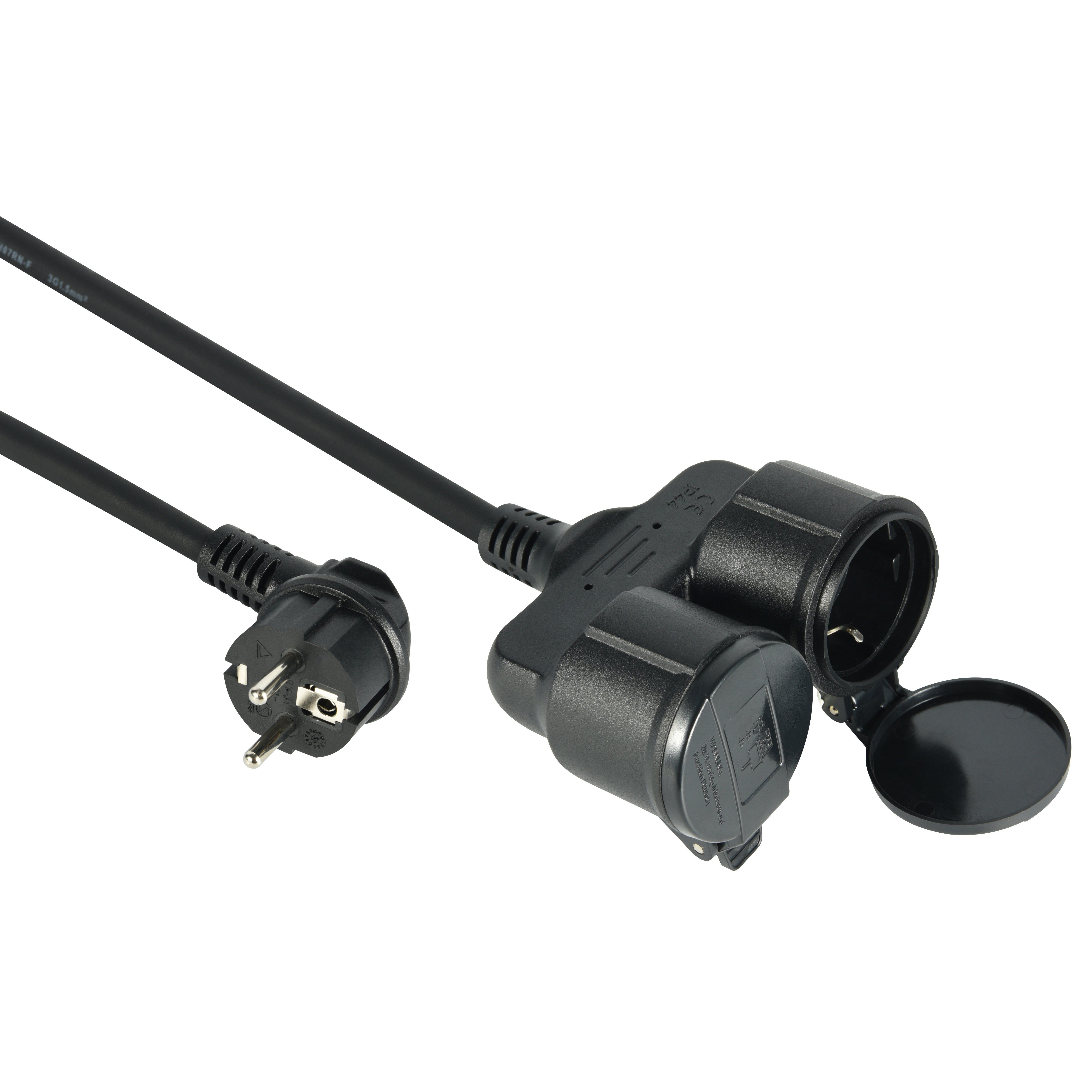 ENECEN Cavo in gomma, 230 V/16 A, H07RN-F, 3 x 2,5 mm², 10 m, colore: Nero