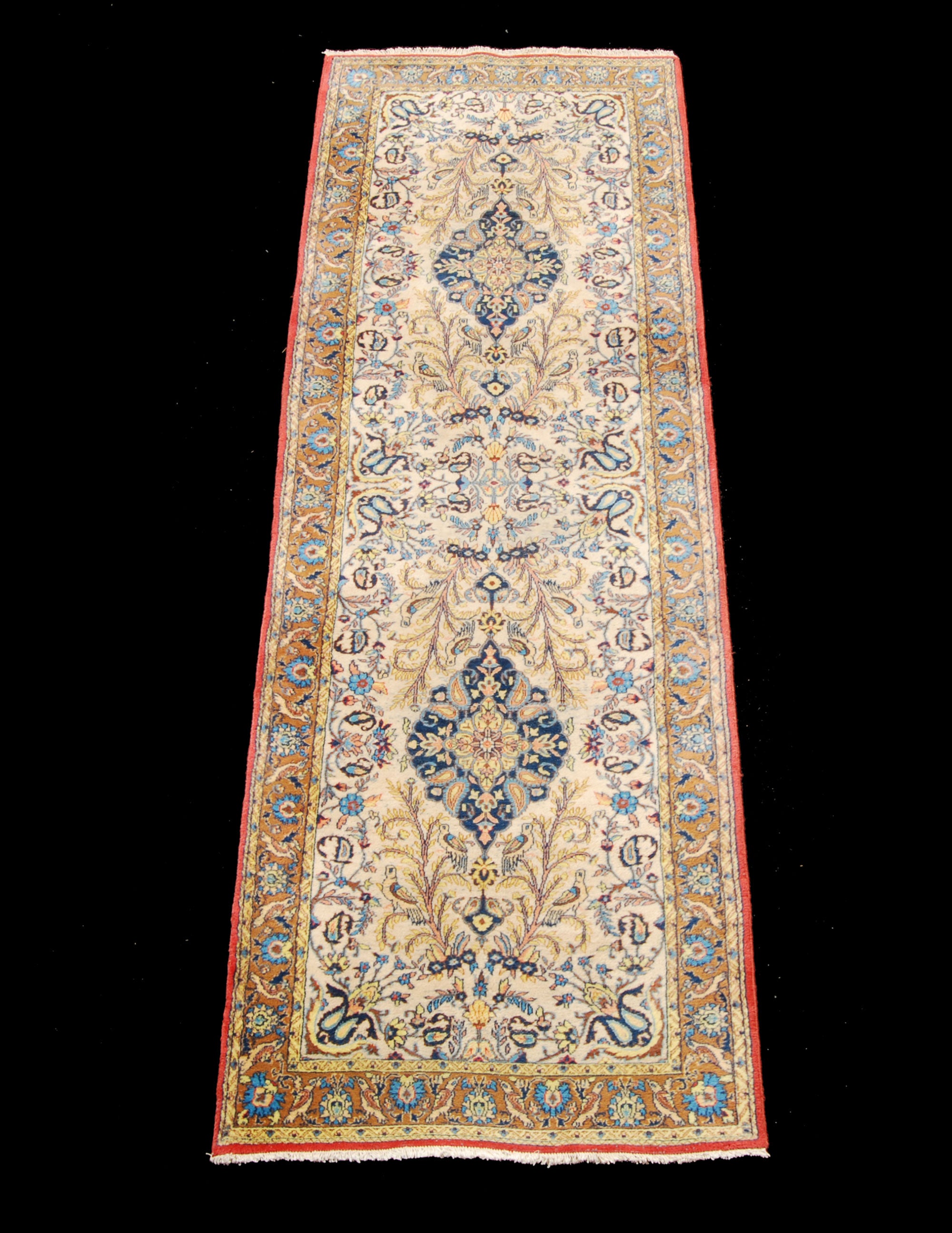 Oryginalny ręcznie tkany dywan orientalny, wymiary: 270x90 cm z certyfikatem autentyczności
