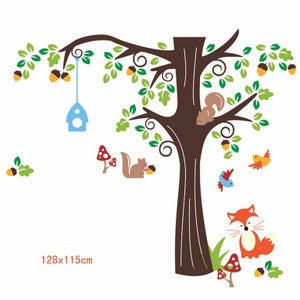 Autocollant Mural Bordure Herbe Et Arbres - Décoration Verte Forêt, Bébé, Crèche