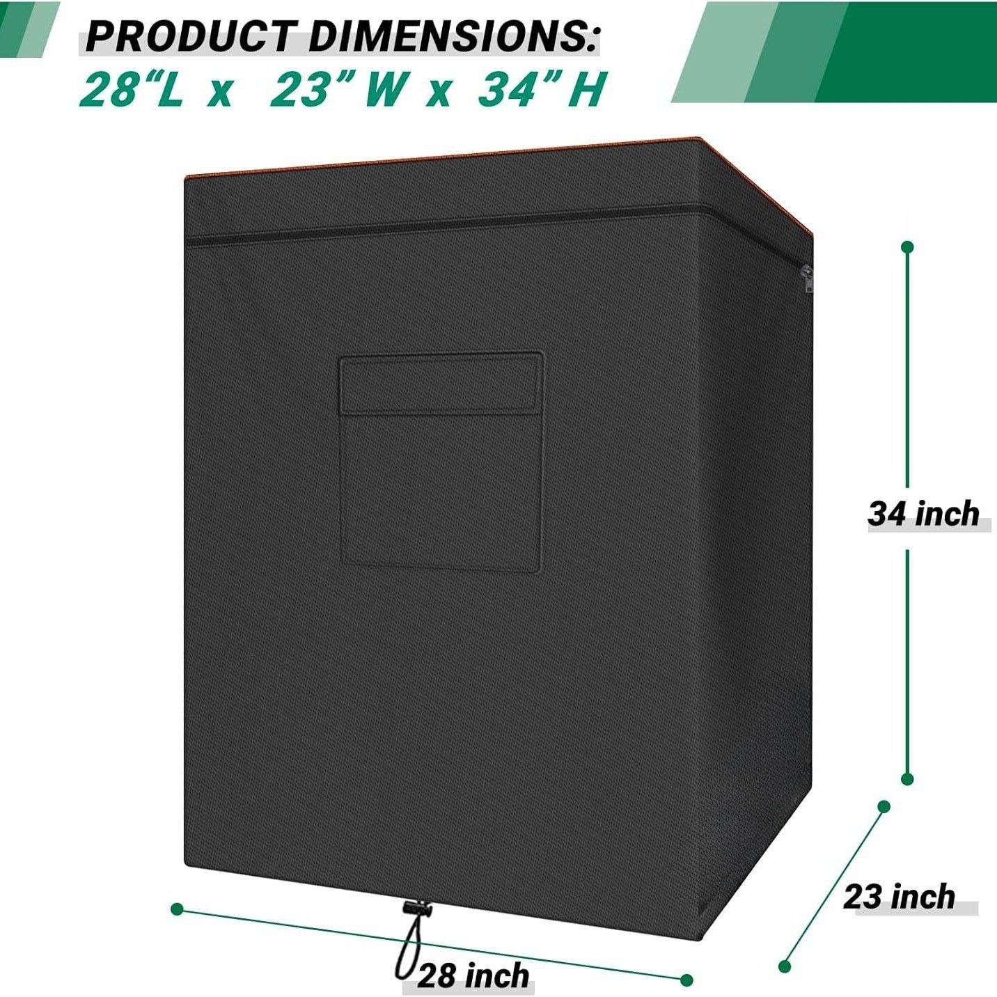 Housse de protection imperméable et anti-poussière pour réfrigérateur extérieur et intérieur - 2