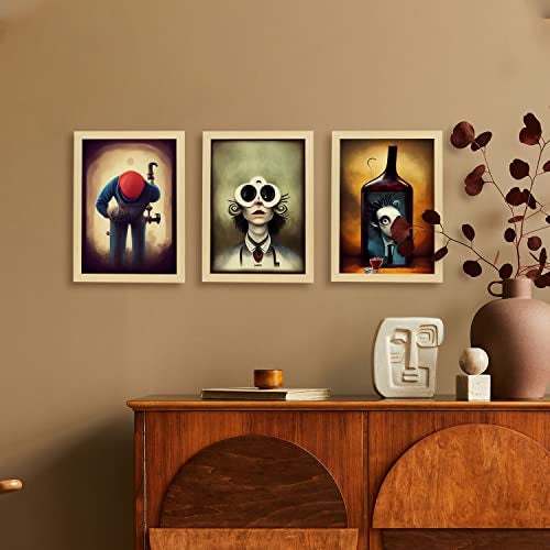 Nacnic Set De 3 Posters Atención Al Estilo De T Burton Ilustraciones De Profesiones Y Oficios Inspiradas En Arte Gótico Y Oscuro Diseño Y A3 Sin Marco - 5