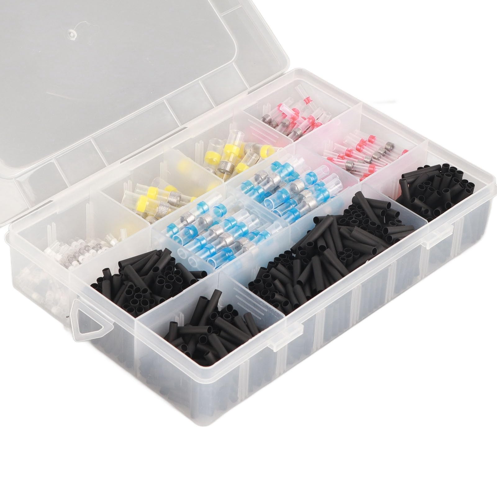 800 pezzi terminale di testa filo impermeabile saldatura sigillo termorestringente tubo connettore trasparente - 7