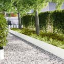 Bordures De Pelouse En Acier Laminé à Froid - Lot De 10, 15x103 Cm - Blanc, Connexion Facile - Pour Jardin, Allées, Parterres