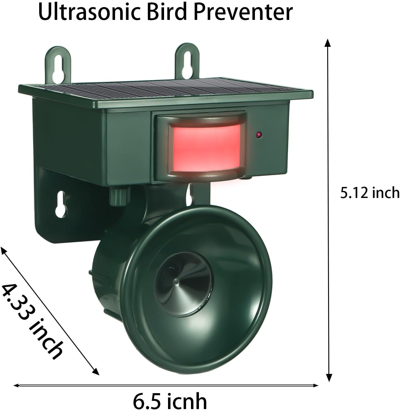 Repellente A Ultrasuoni Per Esterni - Deterrente Per Volpi, Gatti E Cani - Alimentato A Energia Solare E USB