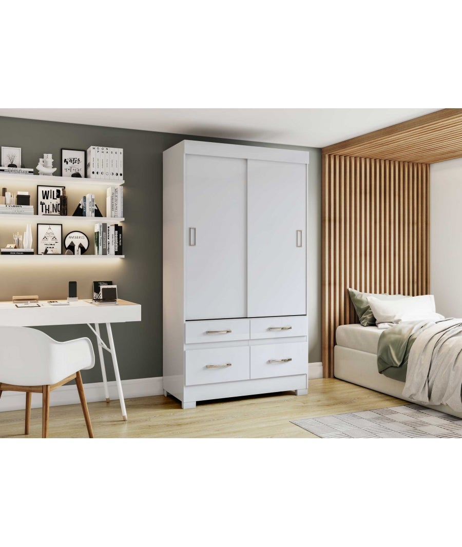 ARMADIO A ANTE SCORREVOLI E 4 CASSETTI ELIAS - 2