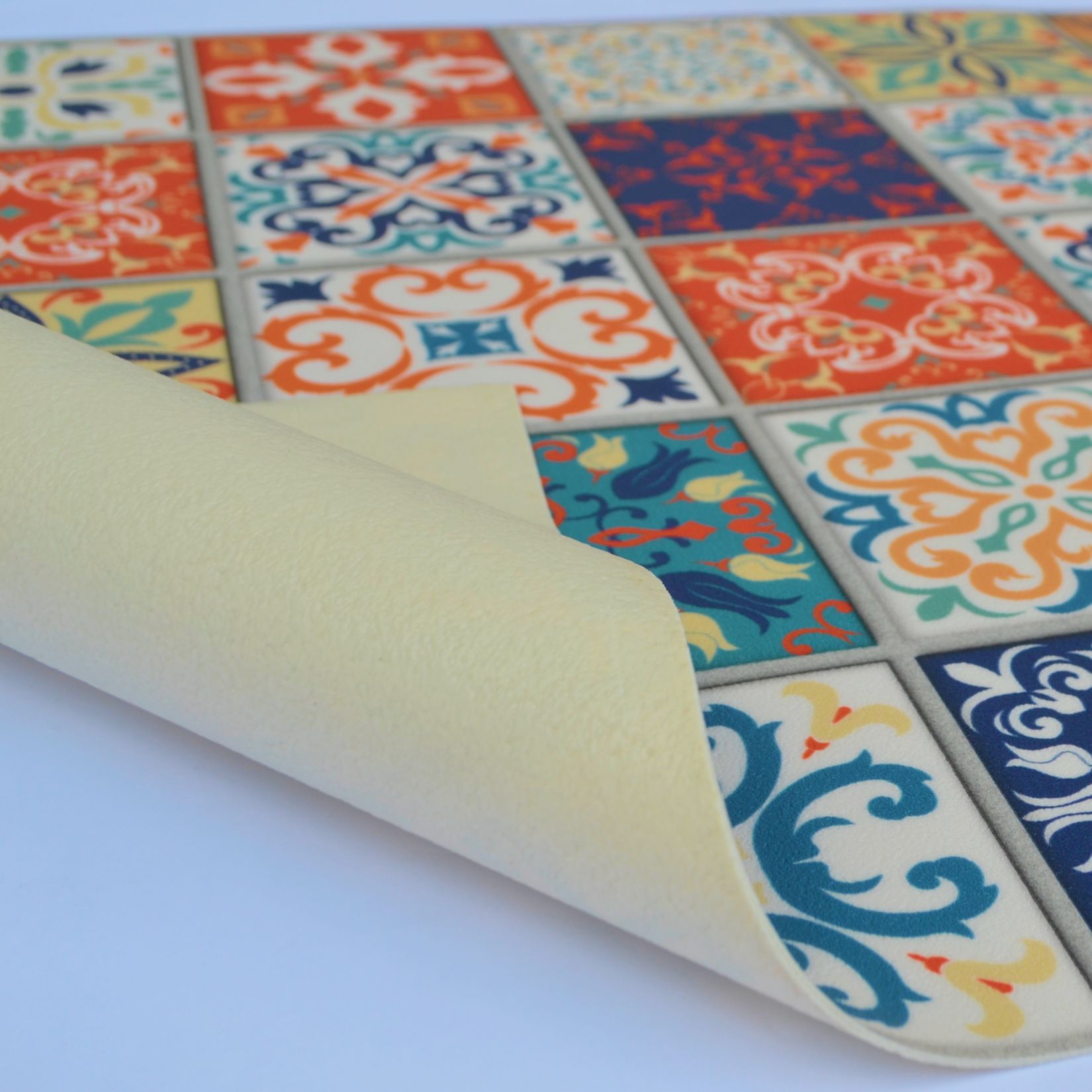 Tapete de cozinha CELANIE - efeito cimento multicolorido - 50 x 130 cm - INSPIRE - 3