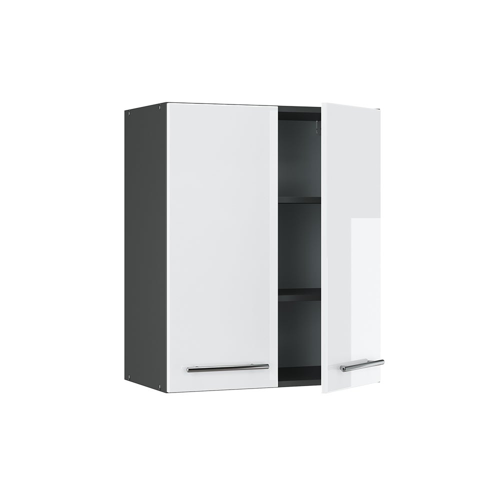 Vicco Elément haut de cuisine Fame-Line, Blanc Haute brillance, 60cm - 4