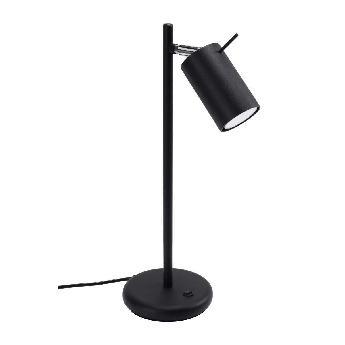 Lampa biurkowa nowoczesna czarna RING 1xGU10 10W SL.1091 Sollux Lighting