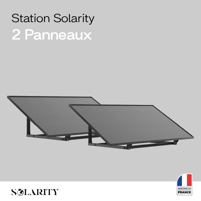 2 Stations Solaires 800W Solarity plug and play- Branchez sur Prise 220V - Mono & Triphasé - Pour Maison et Appartement - Pose au Sol, Mur, Balcon…