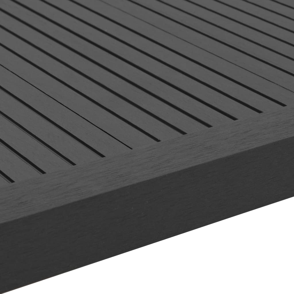 Lot 5 Cornières De Terrasse WPC 170cm Noir - Bordure Finitions Élégante