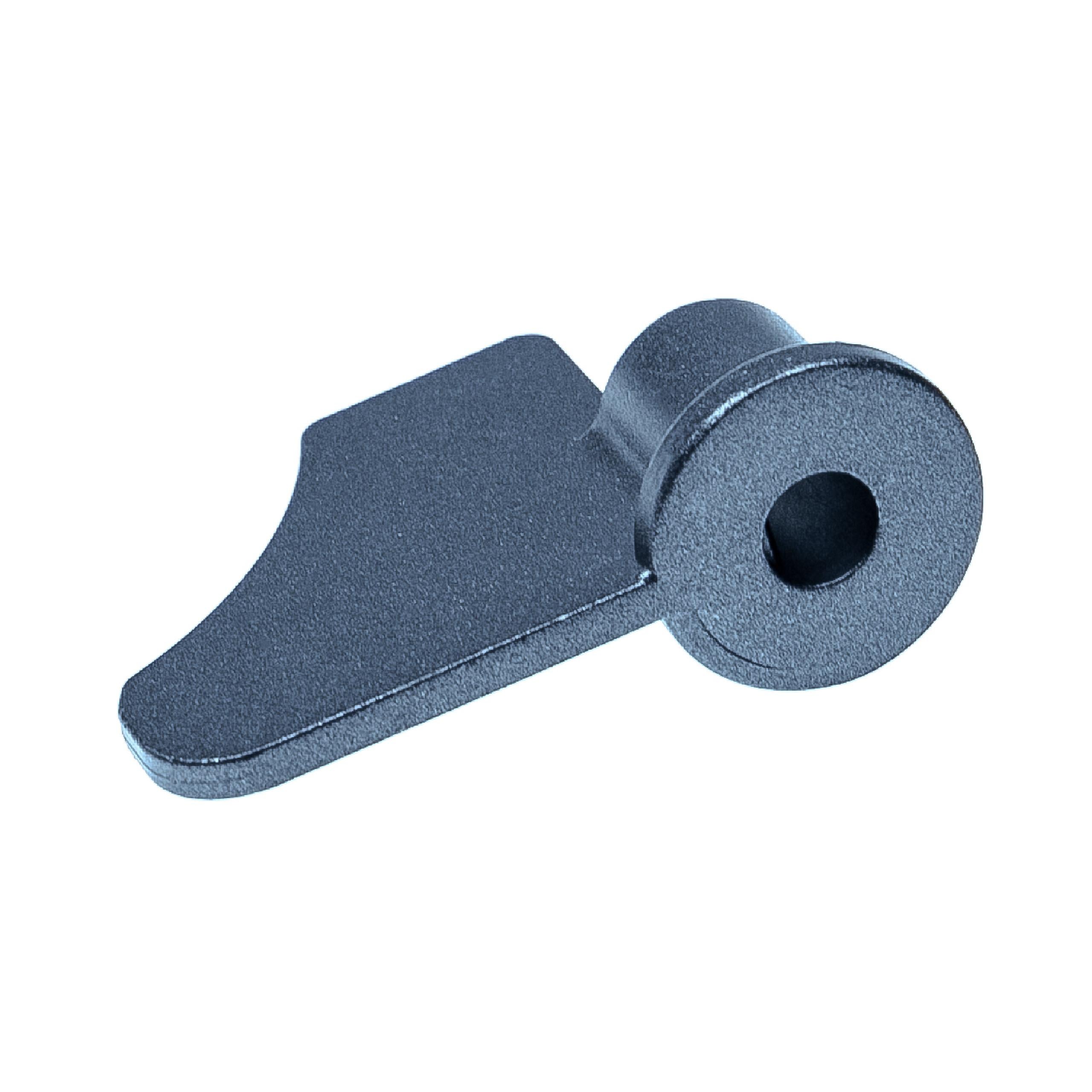 vhbw Crochet pétrisseur compatible avec Tefal OW 200130 OW200130 (GR), OW200130 (NO) machine à pain - Pale, 6,6 x 5,1 cm, aluminium, gris - 6