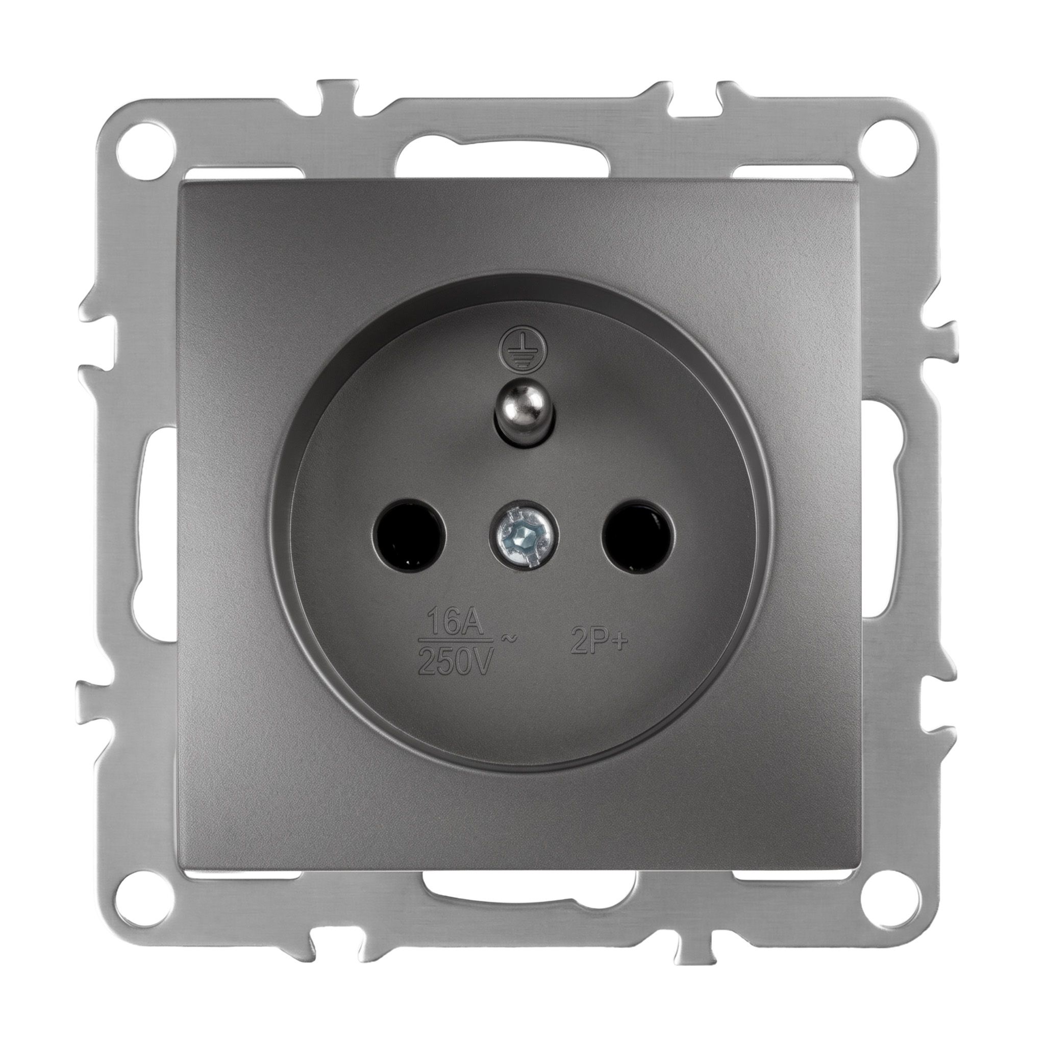 Toolight Priză Simplă Cu Împământare Oste Jnh001-g Grey