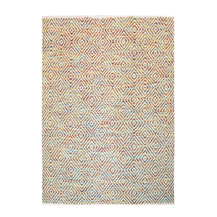 Tapis Coureur Zapotec Tissé Main En Laine Multicolore - Motif Géométrique, 16x39 Pouces, Neuf