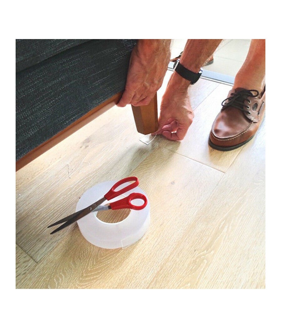 Trade Shop - Nastro Biadesivo Trasparente Milleusi Adesivo Attacca Tutto 3cm X 2 Mt Acrilico - - 6