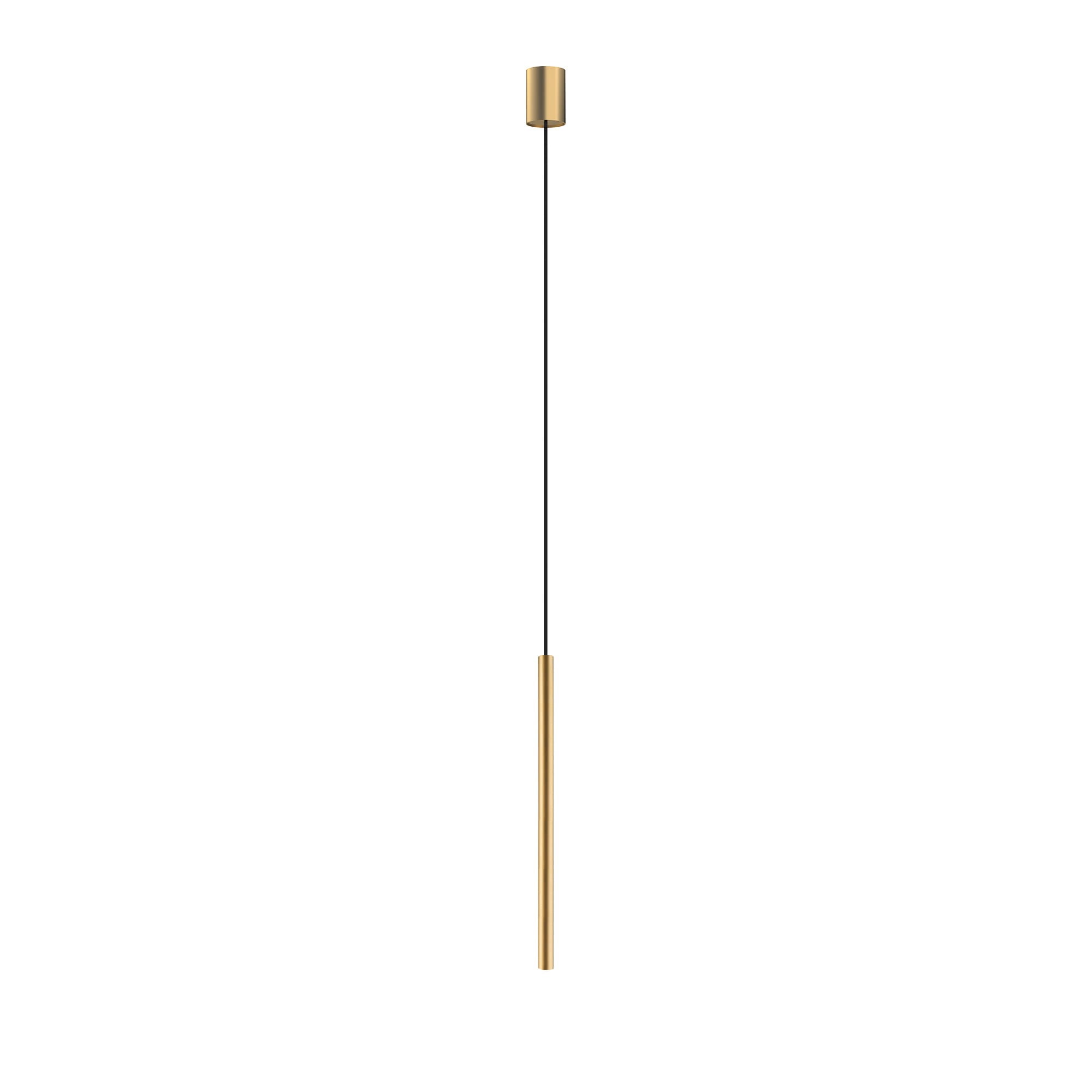 Lampa wisząca Laser satynowa złota 1xG9x10W punktowa tuba wym: 130 x 5,5 cm metal Nowodvorski Lighting