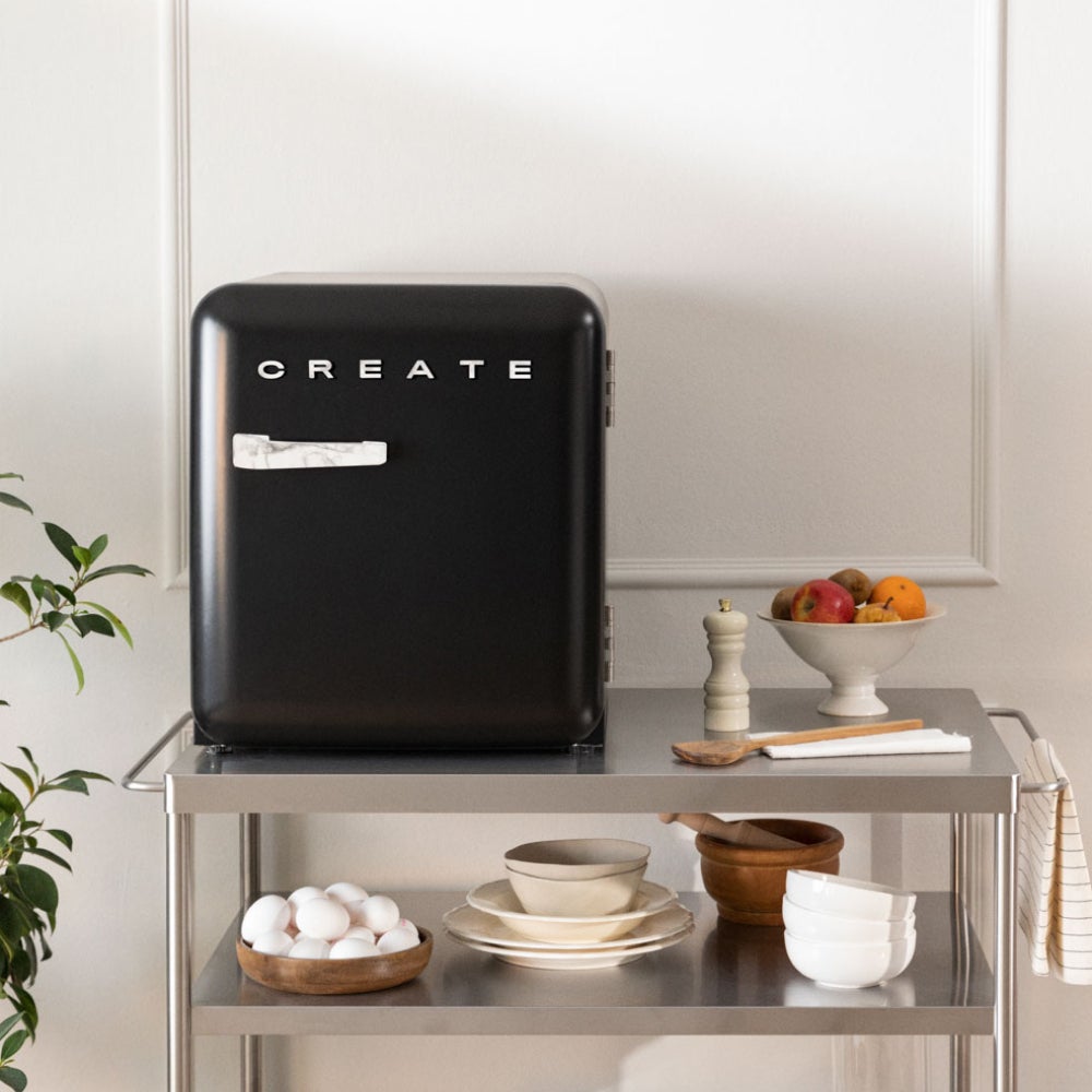 CREATE - FRIDGE RETRO 48L - Lodówka w stylu retro - Noir