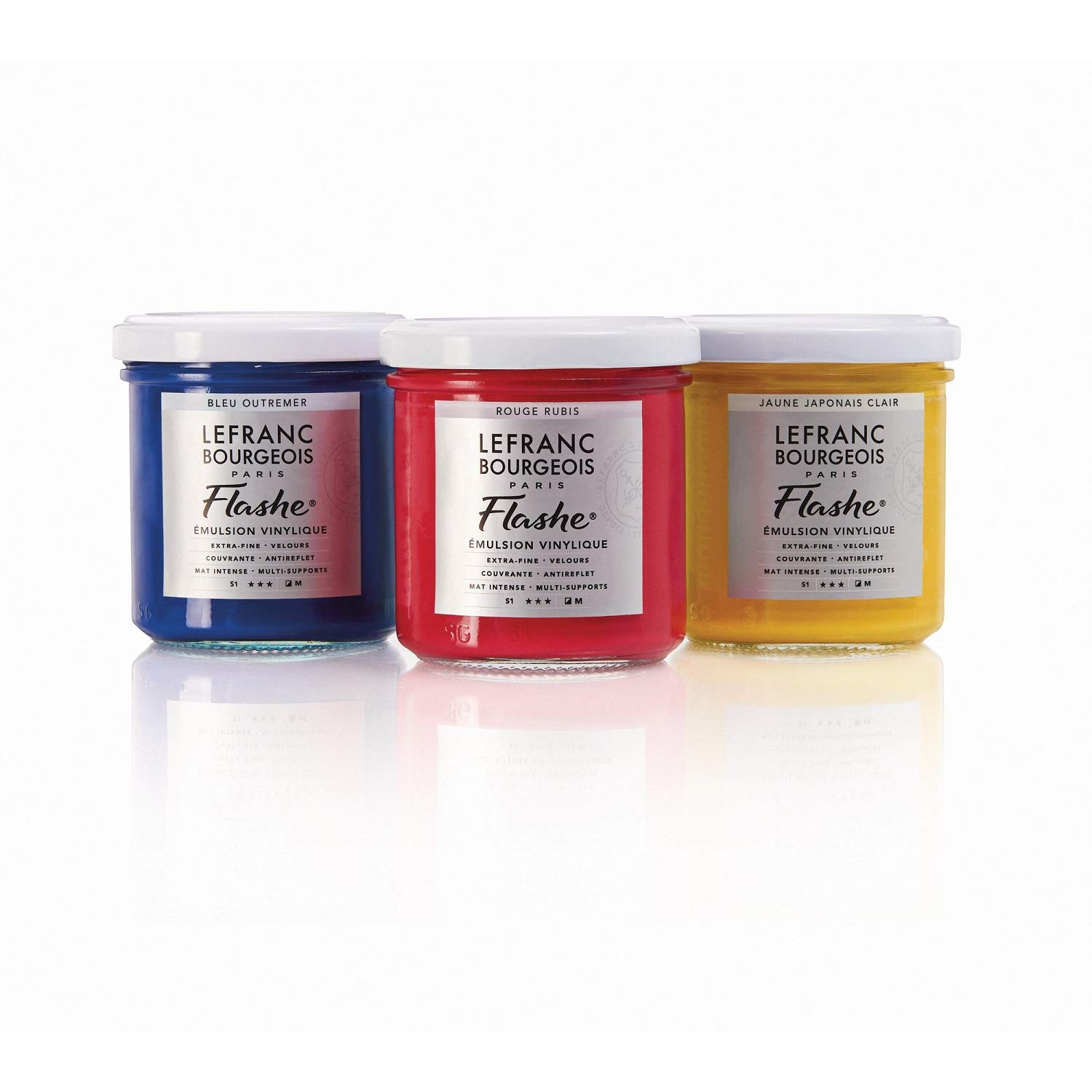 Lefranc Bourgeois Flashe-Acrylfarbe acrilica/Vernice vinilica, Pittura Vin, Bianco Perla Iridescente, 125ML - 3