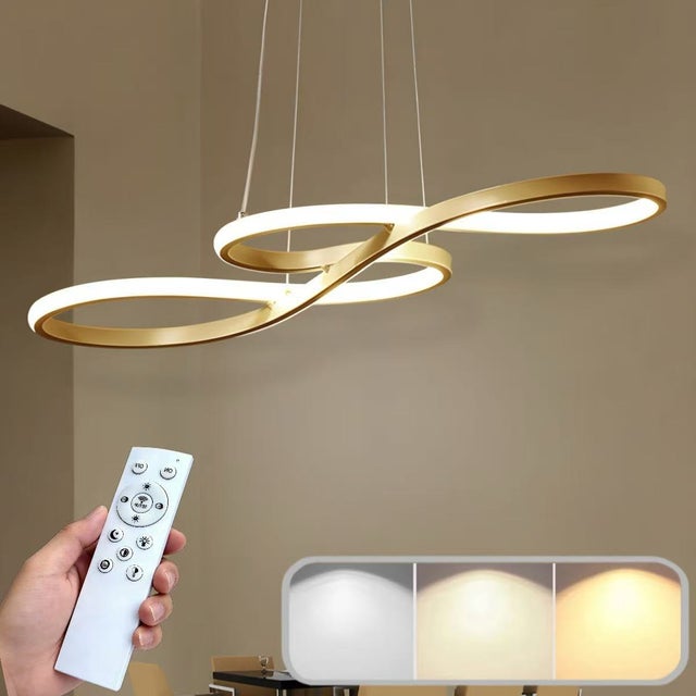 Plafoniera LED A Soffitto Dimmerabile 8 Luci - Lampadario Moderno Nero Con Telecomando Per Soggiorno E Camera
