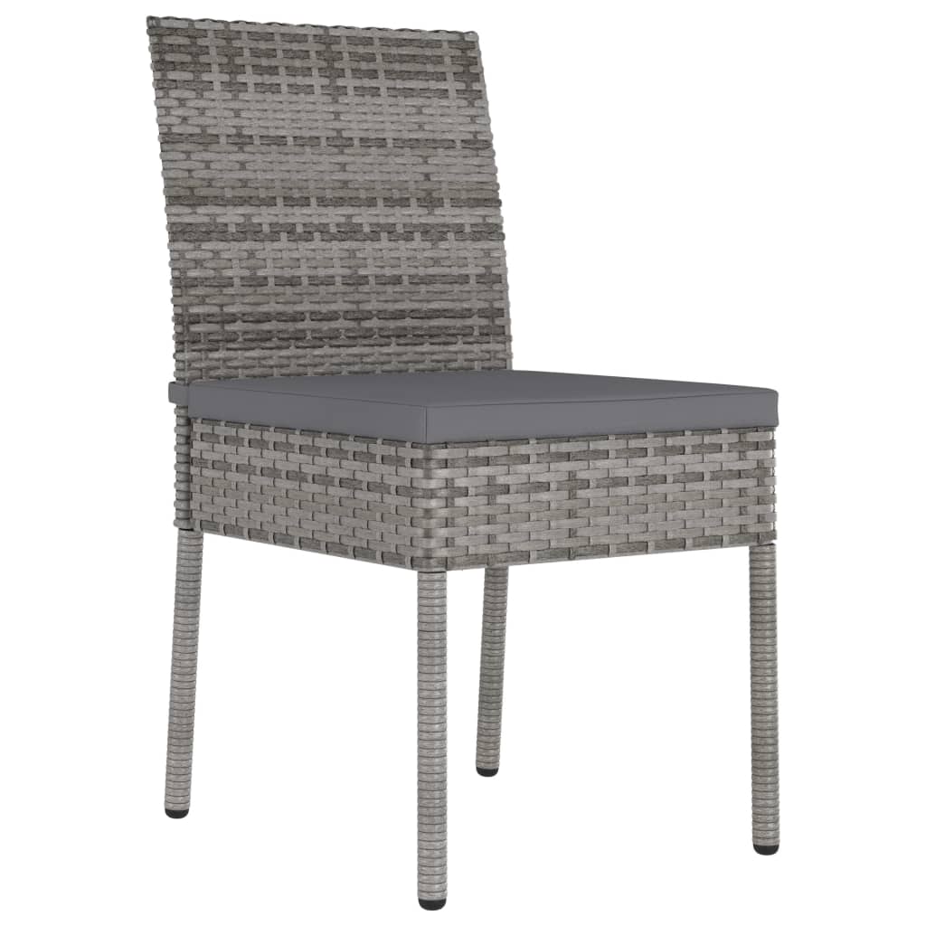 Maison Exclusive - Set da Pranzo da Giardino 7 pz in Polyrattan Grigio - 8