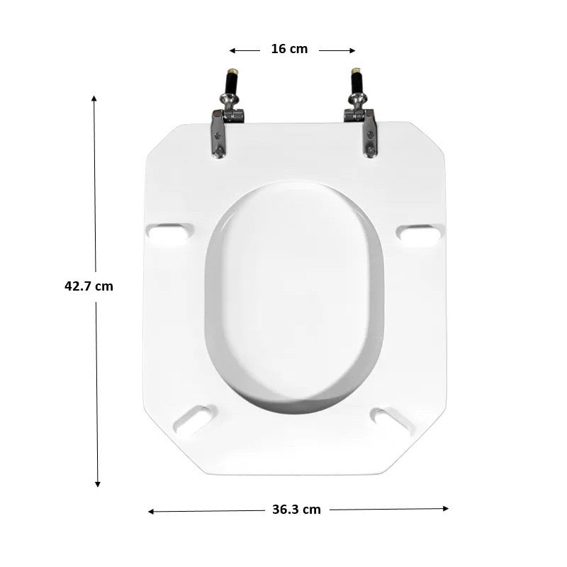 Abattant pour WC de marque DURAVIT, modèle 1930 trou ovale - 2
