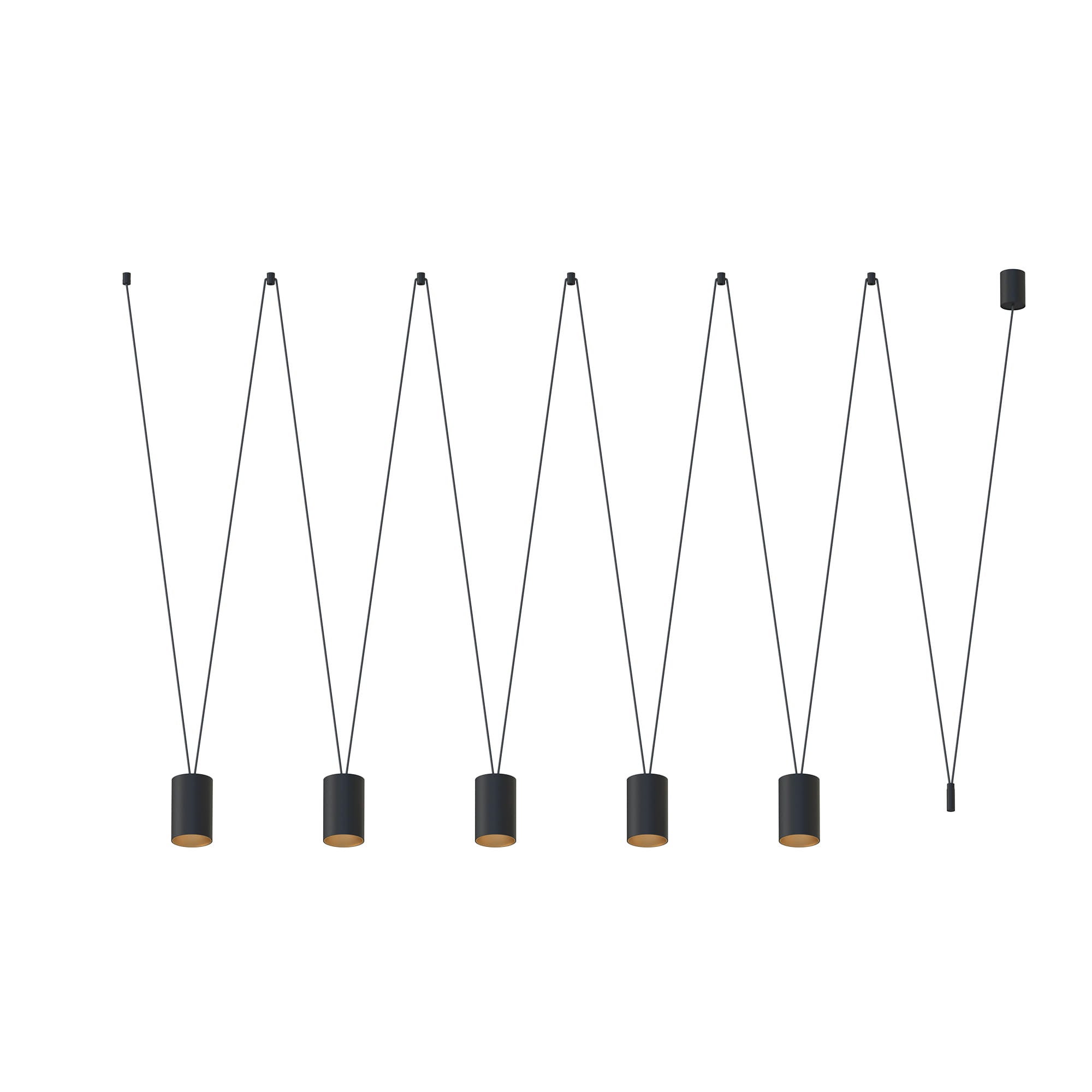 Lampa wisząca More Tone czarna 5xGU10x10W wym: 122 x 200 x 9 cm metal Nowodvorski Lighting
