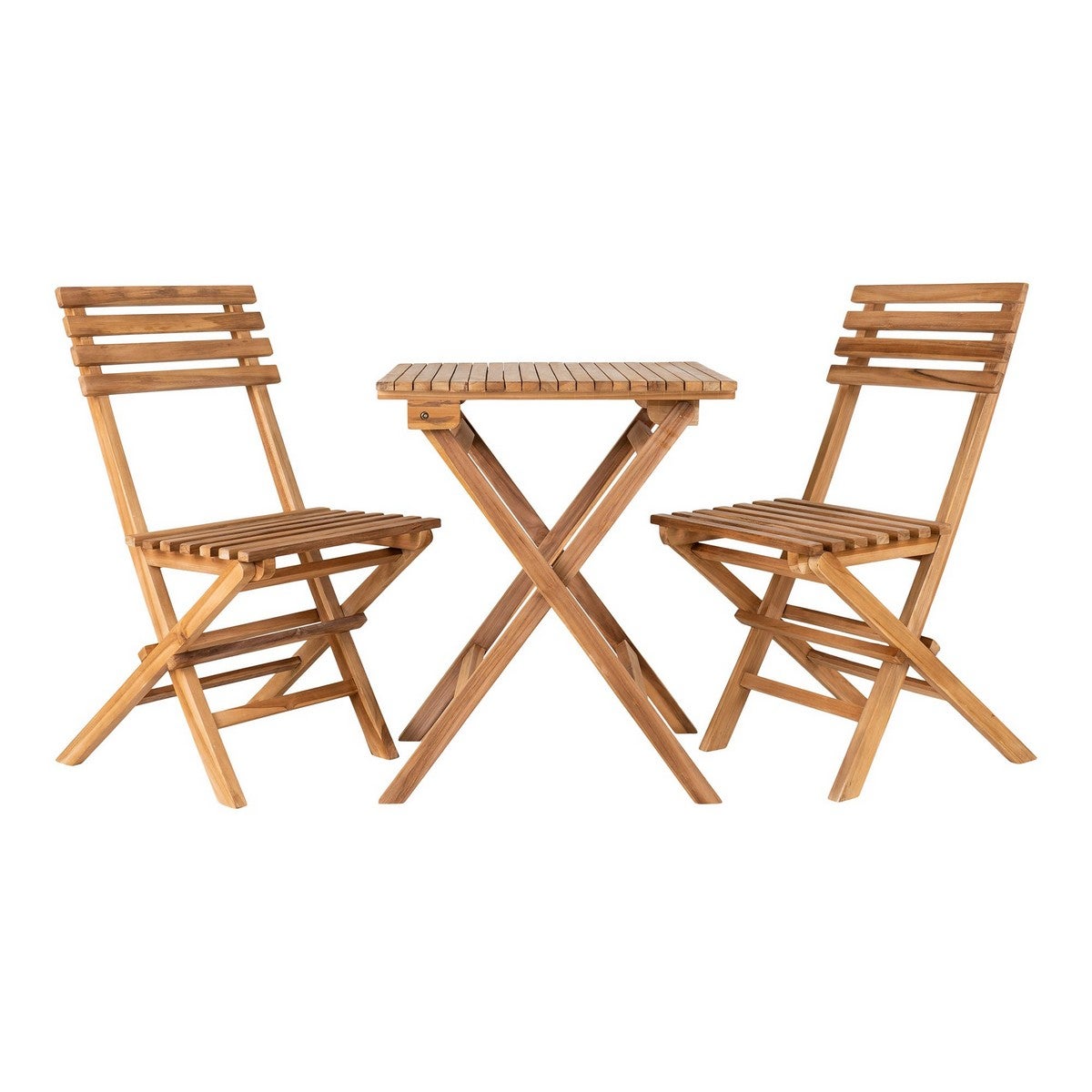 Zestaw 3 mebli ogrodowych Cuenca, Drewno, Brązowy, Seven Design