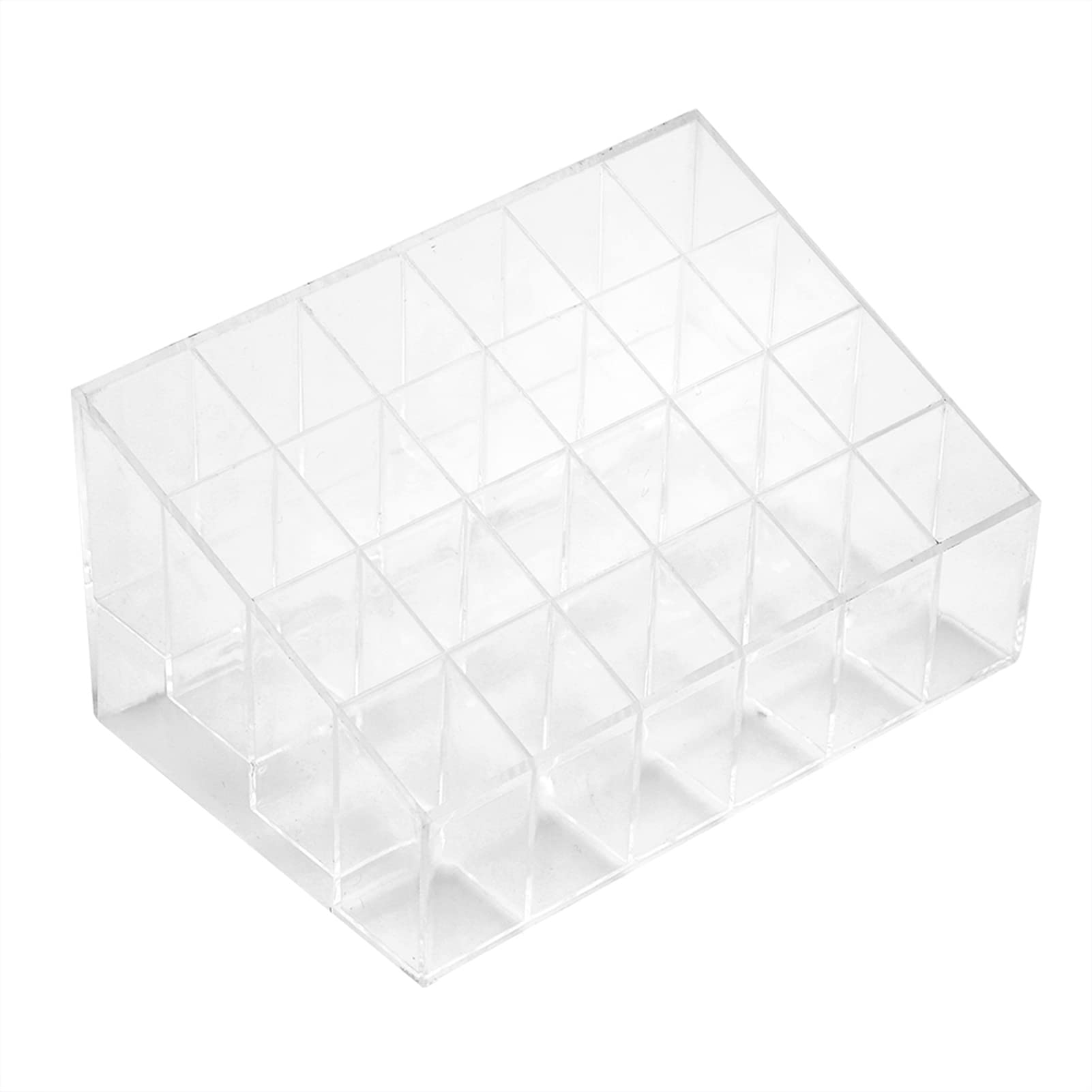 Lot De 2 Organisateurs Rouge à Lèvres Acrylique Transparent – 32 Emplacements Au Total – Support Maquillage Pratique Et Élégant