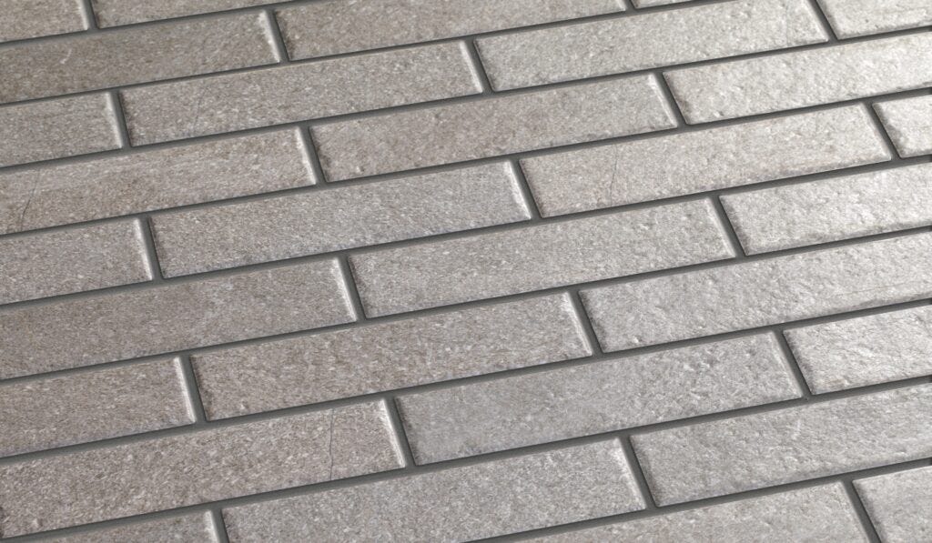Inside Colours Pavimento y revestimiento porcelánico. BASALT SILVER BRICK 6X25cm ...