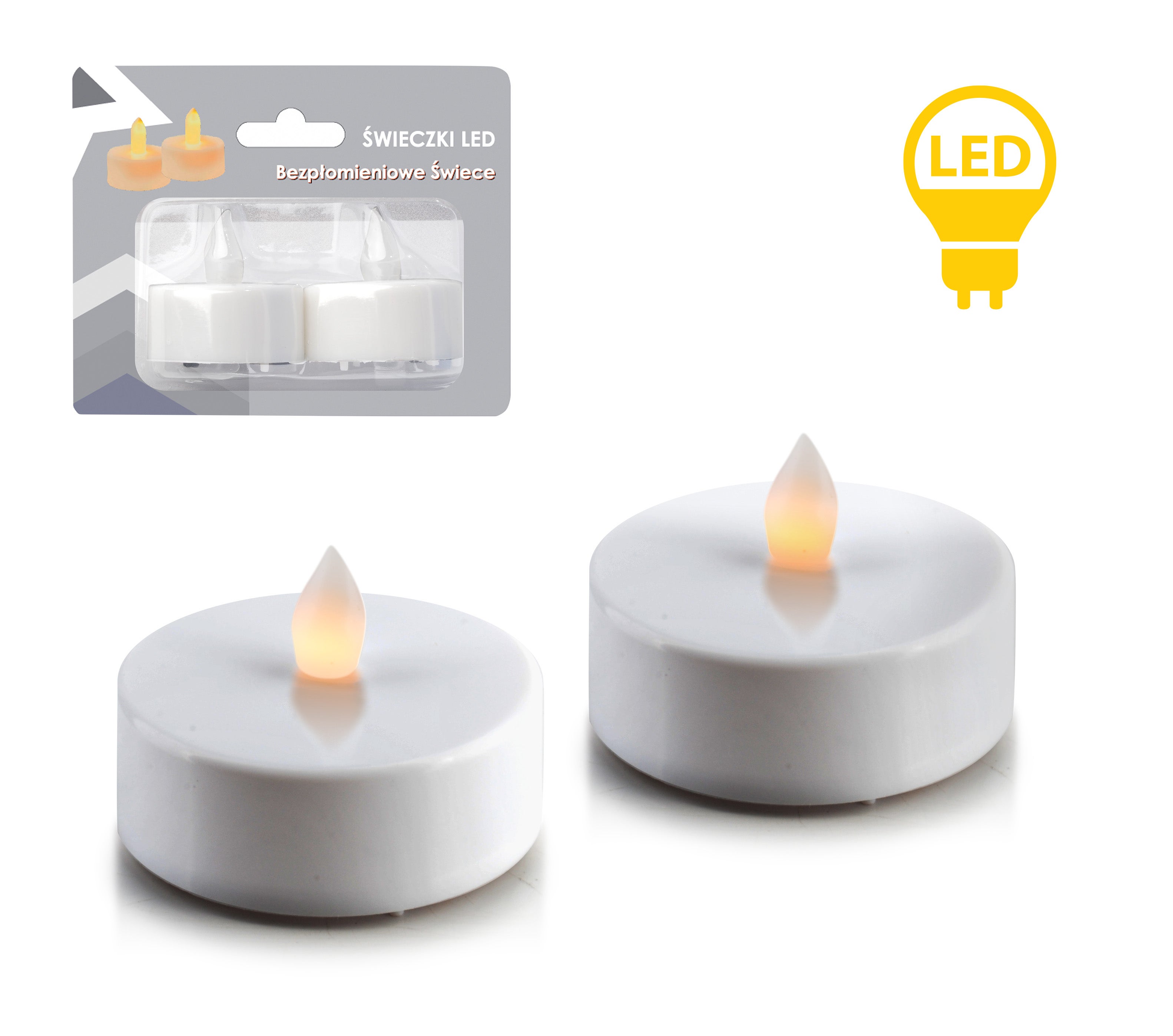 Idalia komplet 2 świec led na tea-light