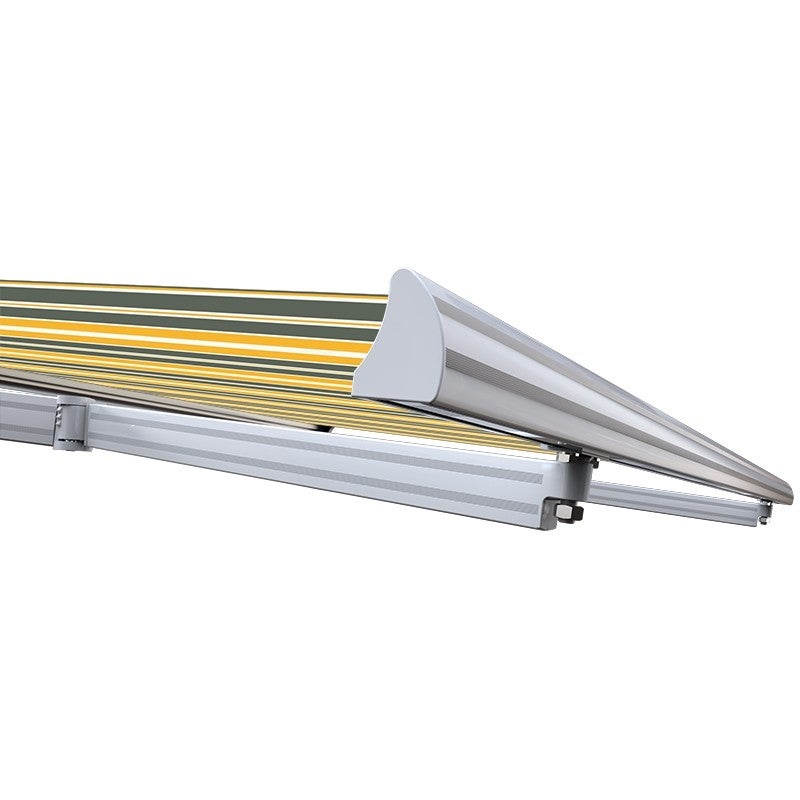 Store banne manuel 3 x 2,5 m Monobloc pour terrasse - Gris jaune - 6