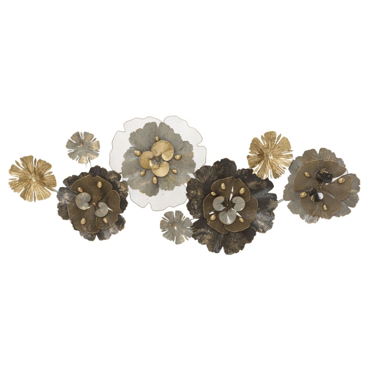 Metalowa Dekoracja 3D Kwiaty 8, Metal, Wielokolorowy, Seven Design