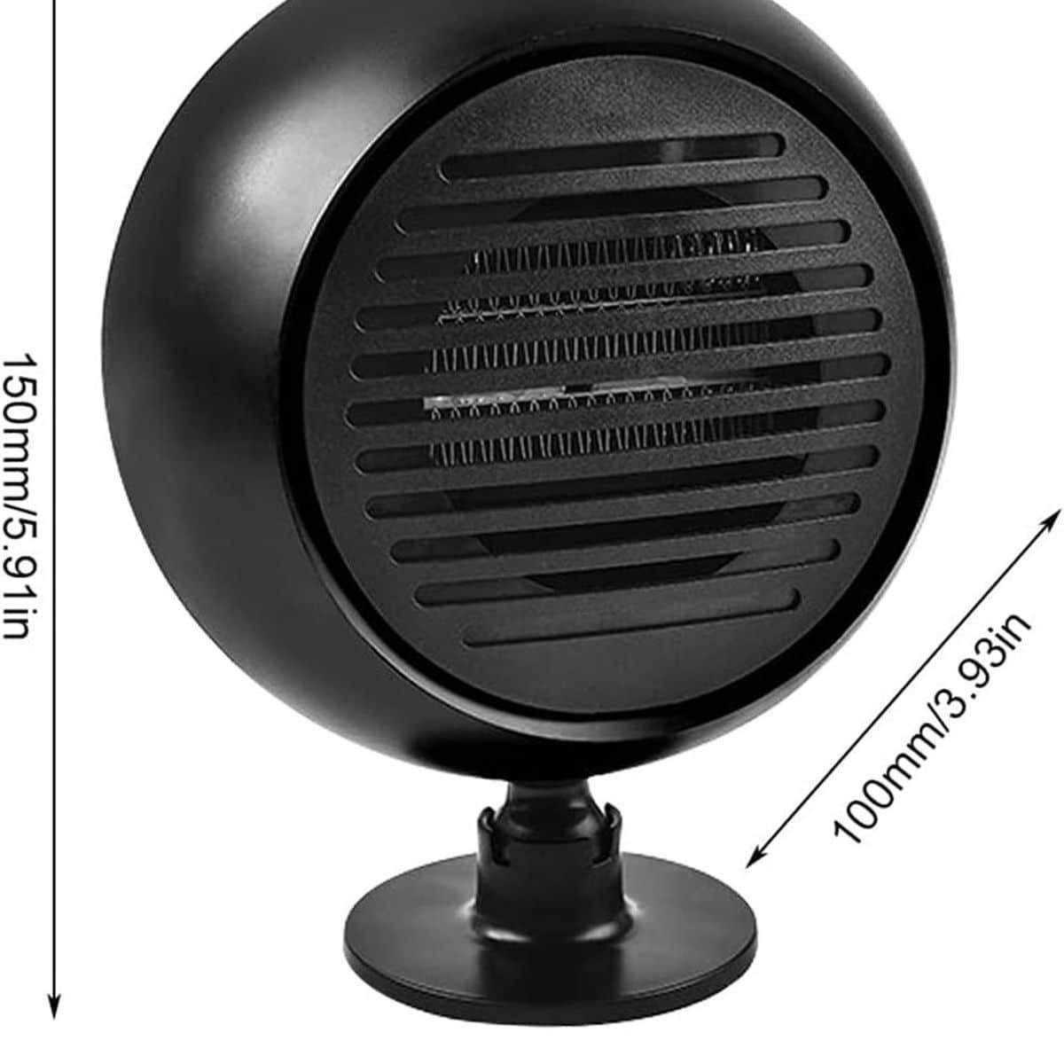 Radiateur Soufflant Portable Norauto - Chauffage De Voiture - Désembueur électrique - Noir