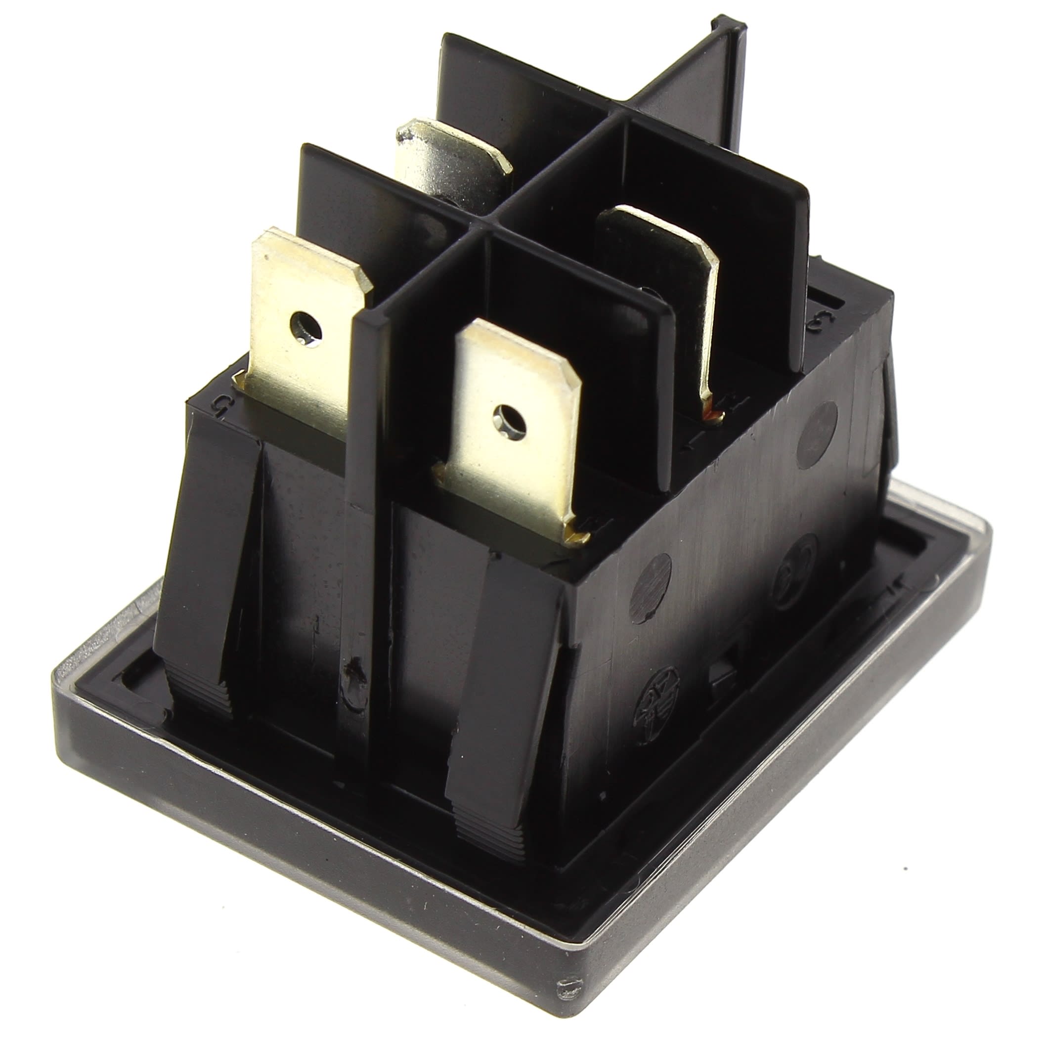 Interruttore A Levetta Impermeabile IP65 – Rettangolare Nero, SPST, 6A 250V, Foro Pannello 19x13mm - 4